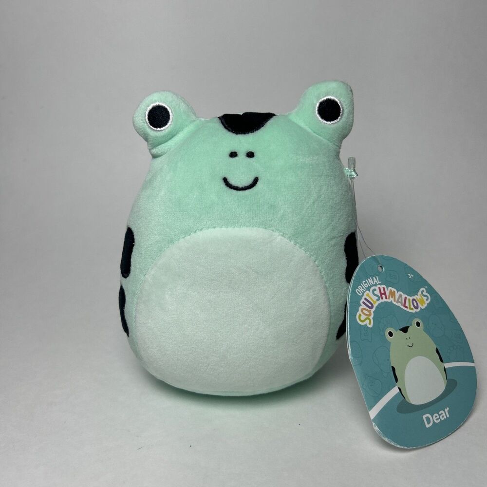 NWT Squishmallow DEAR the POISON DART FROG 5" plush stuffed animal teal green
